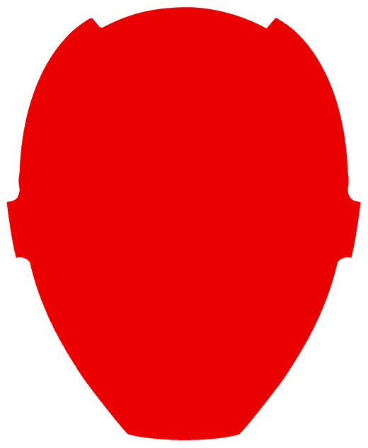Power Ranger Head Application - Red