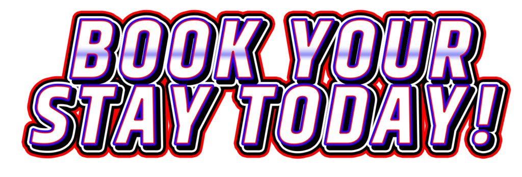 Morphinominal Expo stylized Text - Book your Stay Today